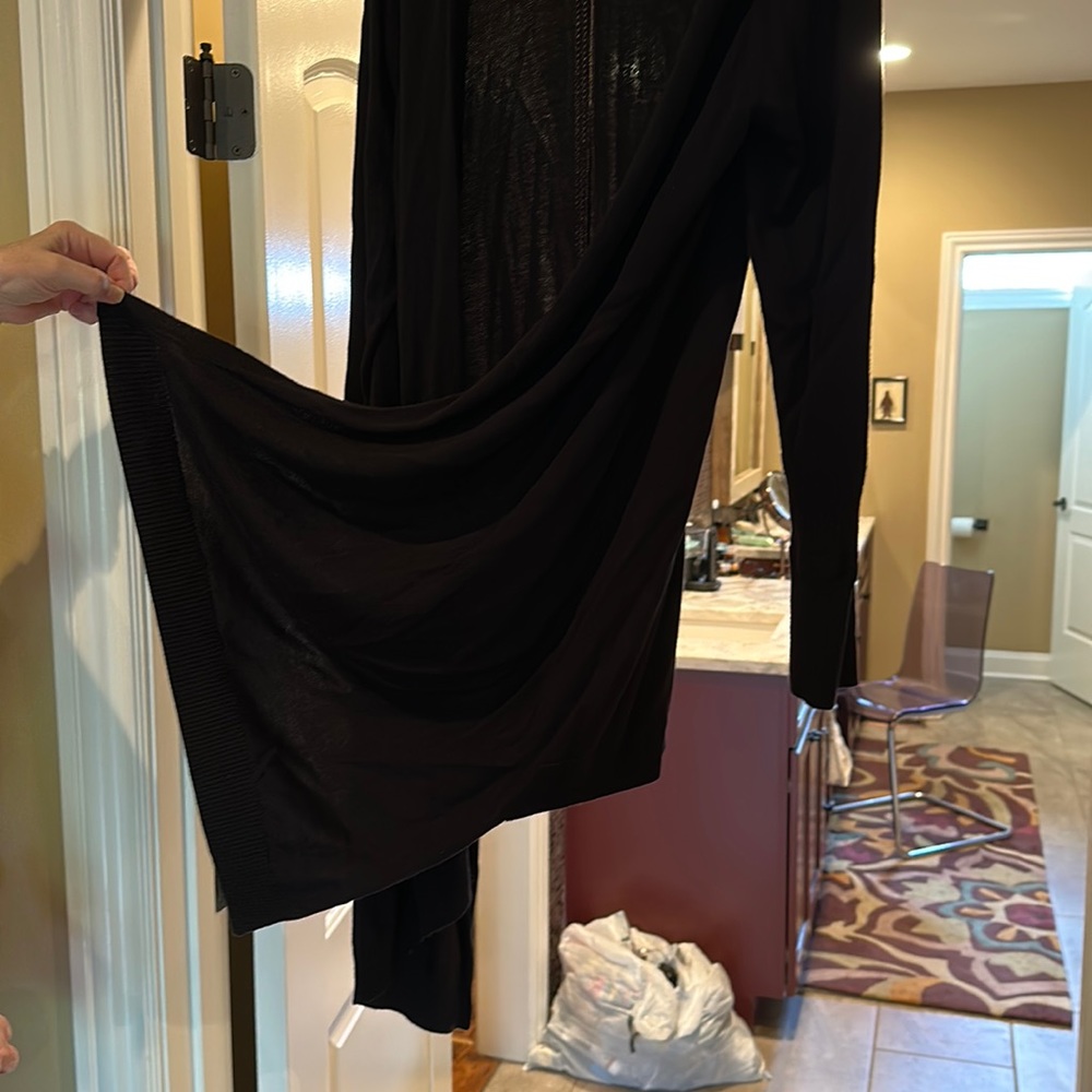 St John sweater Black size XL Excellent condition! Back seam is beautiful.